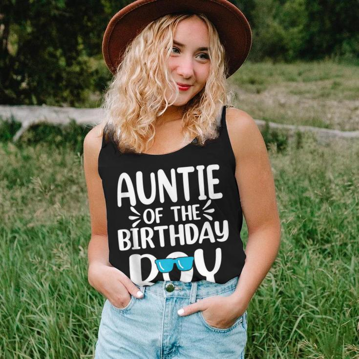 Auntie Of The Birthday Boy Mom Dad Kids Family Matching Women Tank Top Gifts for Her