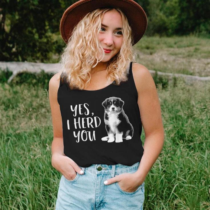 Australian Shepherd Herding Dog Funny I Herd You Mom Dad V2 Women Tank Top Basic Casual Daily Weekend Graphic Gifts for Her