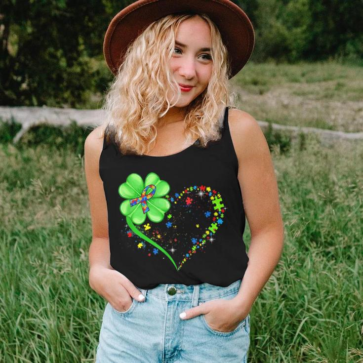 Autism St Patricks Day Clover Autism Mom Boy Women Tank Top Gifts for Her