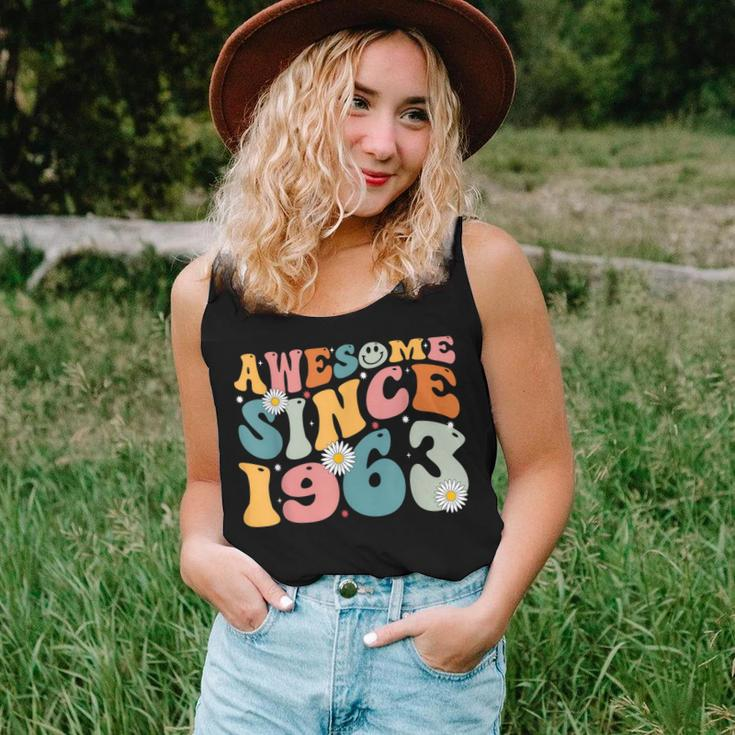 Awesome Since 1963 60Th Birthday Retro Gifts Born In 1963 Women Tank Top Basic Casual Daily Weekend Graphic Gifts for Her