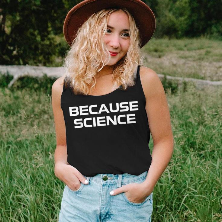 Because Science Men Women Kids Nature Teacher Scientist Women Tank Top Basic Casual Daily Weekend Graphic Gifts for Her