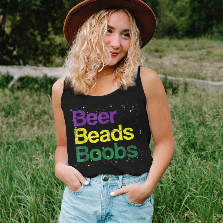 Beers Beads Boobs Funny Mardi Gras 2023 New Orleans Carnival Women Tank Top Basic Casual Daily Weekend Graphic Gifts for Her