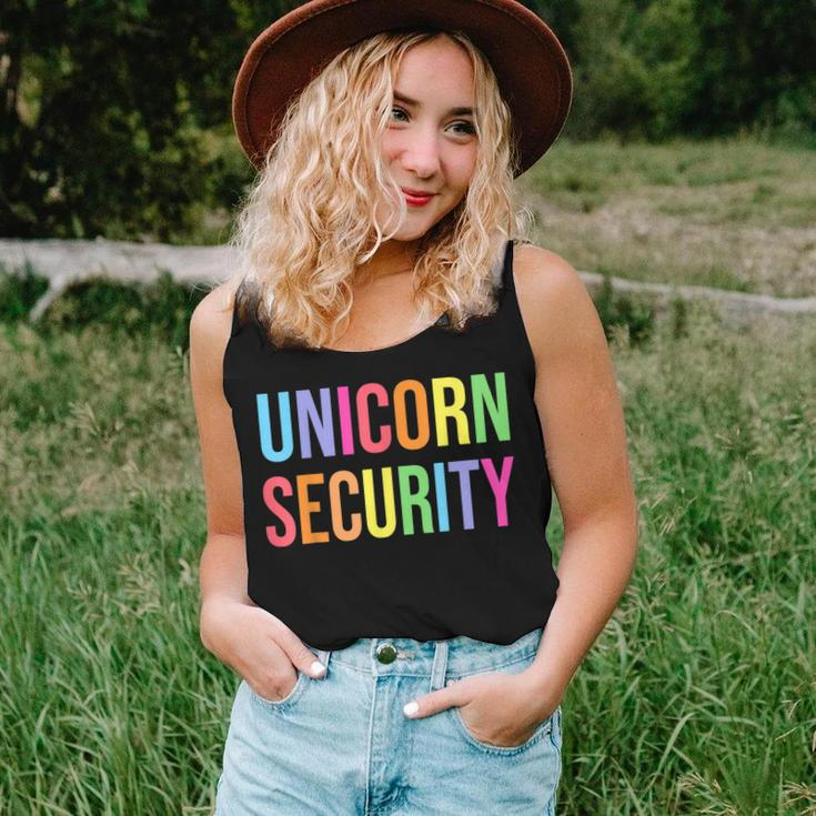 Birthday Girl Dad Mom Daughter Unicorn Security Women Tank Top Gifts for Her
