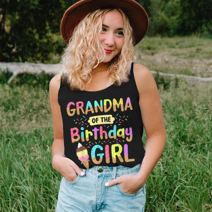 Birthday Grandma Of The Bday Girls Ice Cream Party Family Women Tank Top Gifts for Her