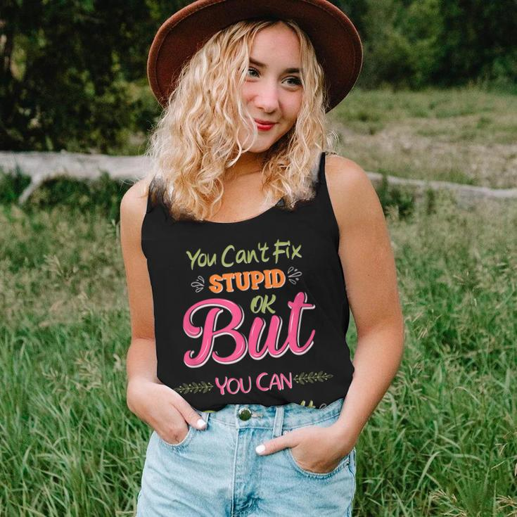 You Cant Fix Stupid Cute Happily Divorced Men Women Women Tank Top Gifts for Her