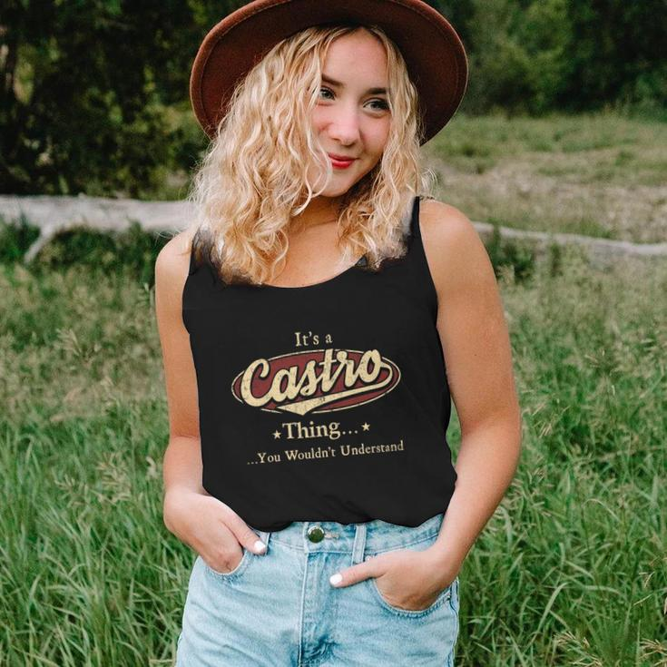 Castro Name Castro Family Name Crest Women Tank Top Basic Casual Daily Weekend Graphic Gifts for Her