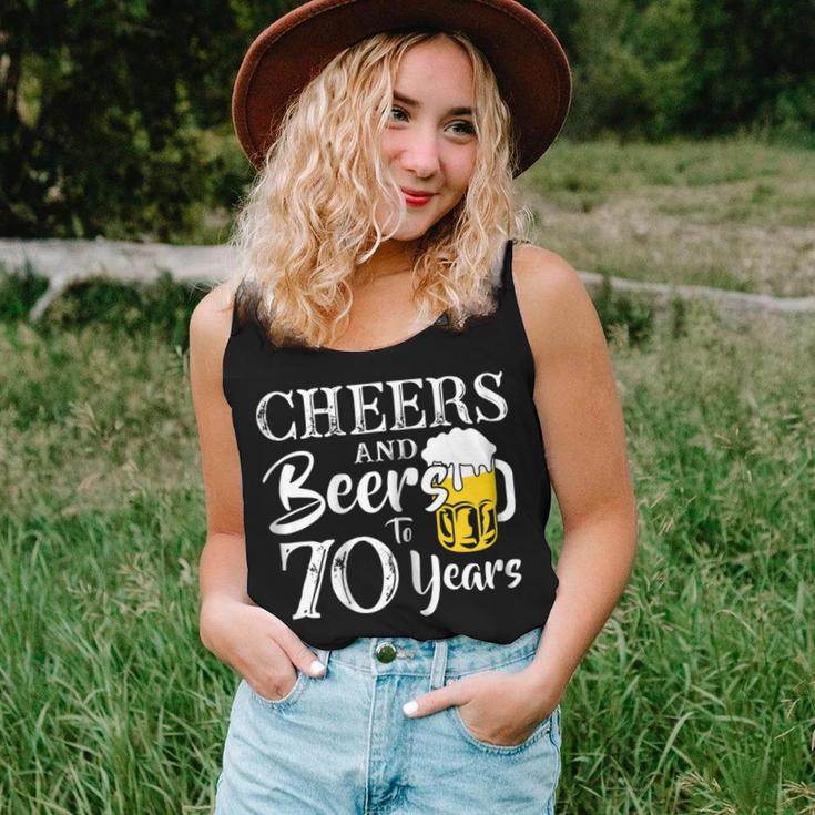 Cheers And Beers 70 Years Old 70Th Birthday 1948 Shirt Women Tank Top Gifts for Her