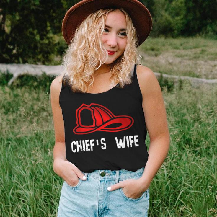 Chiefs Wife Firefighter Gift - Spouse Fire Company Women Tank Top Basic Casual Daily Weekend Graphic Gifts for Her