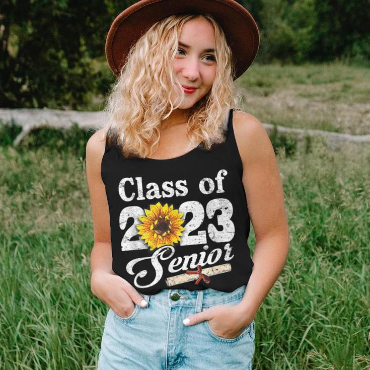 Class Of 2023 Senior High School Graduation Sunflower Gifts Women Tank Top Basic Casual Daily Weekend Graphic Gifts for Her