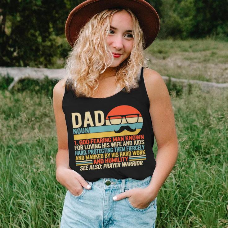 Dad Moustache Fathers Day Christian Prayer Father In Law Women Tank Top Gifts for Her