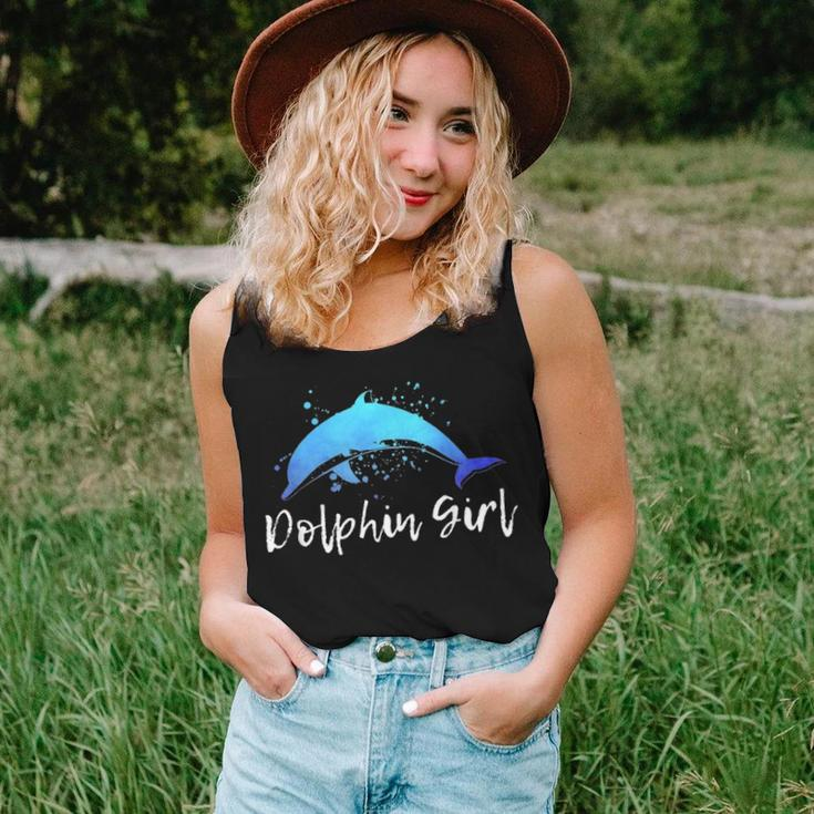 Dolphin Girl Beach Animal Lover Women Momn Tween Gift 199 Women Tank Top Basic Casual Daily Weekend Graphic Gifts for Her