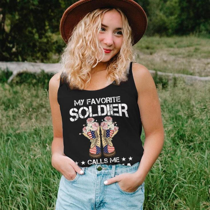 My Favorite Soldier Calls Me Grandma Proud Army Mom Women Tank Top Gifts for Her