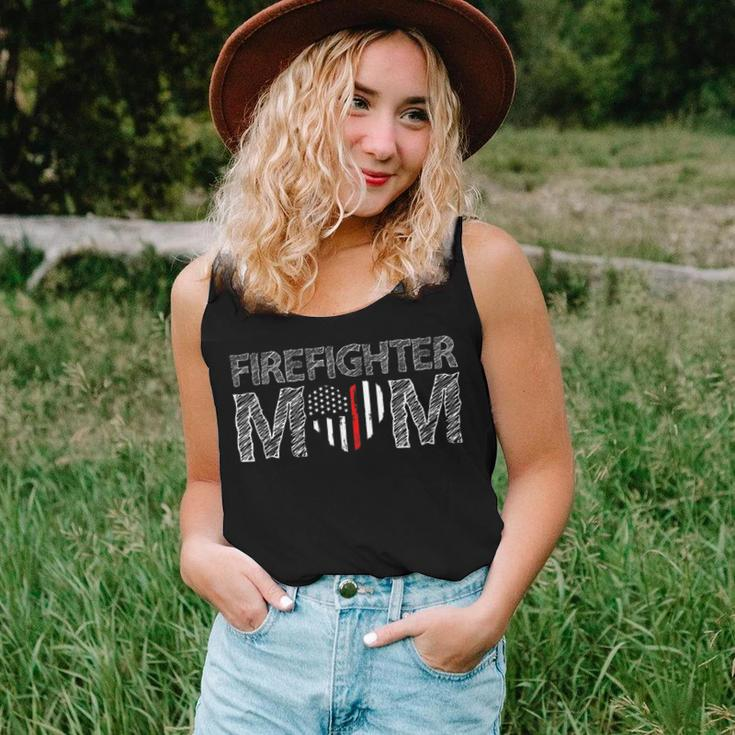 Firefighter Female Fire Fighter Firefighting Mom Red Line Women Tank Top Basic Casual Daily Weekend Graphic Gifts for Her