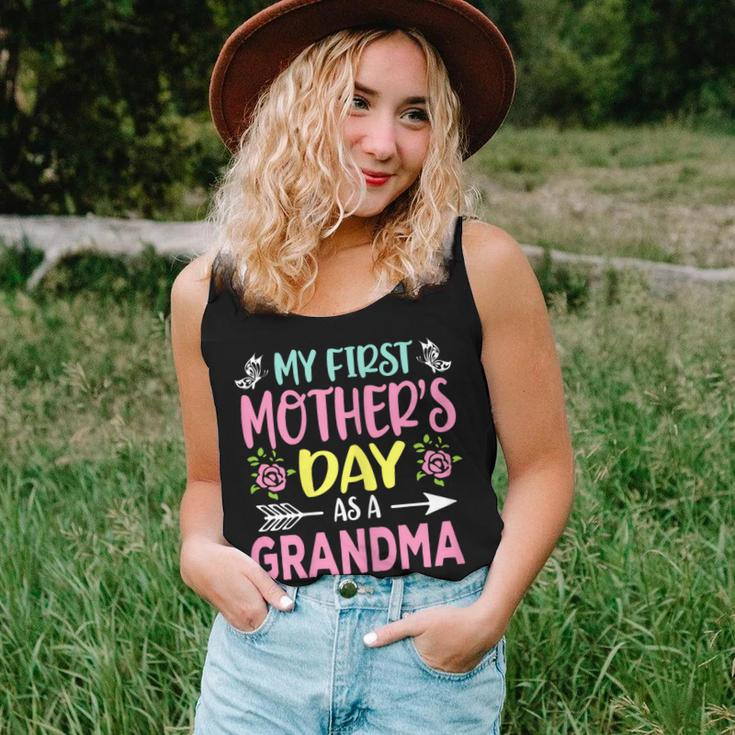 Womens My First As A Grandma 2023 Happy Women Tank Top Gifts for Her
