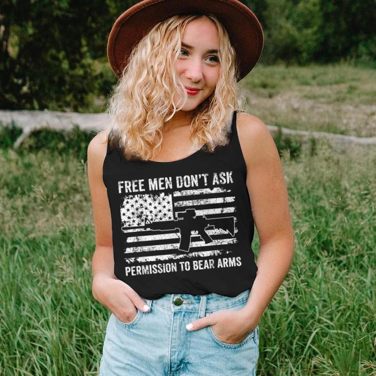Free Men Dont Ask Permission Right To Bear Arms - Gun Laws Women Tank Top Basic Casual Daily Weekend Graphic Gifts for Her