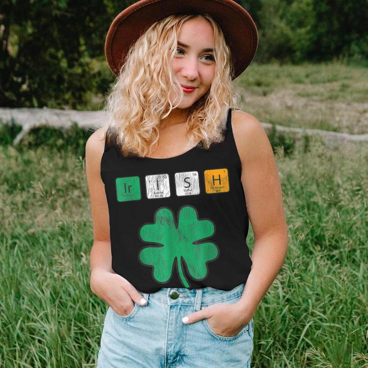 Funny St Patricks Day Science Teacher Irish Chemistry V2 Women Tank Top Basic Casual Daily Weekend Graphic Gifts for Her