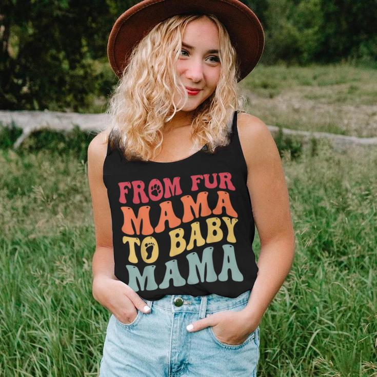 From Fur Mama To Baby Mama Dog Pregnancy Women Tank Top Gifts for Her