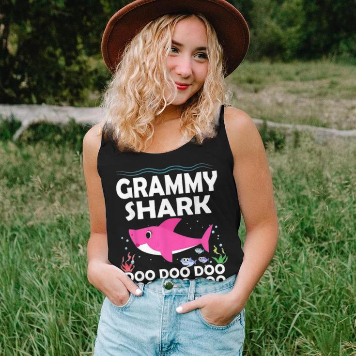 Grammy Shark Doo Doo Funny Gift Idea For Mother & Wife Women Tank Top Basic Casual Daily Weekend Graphic Gifts for Her