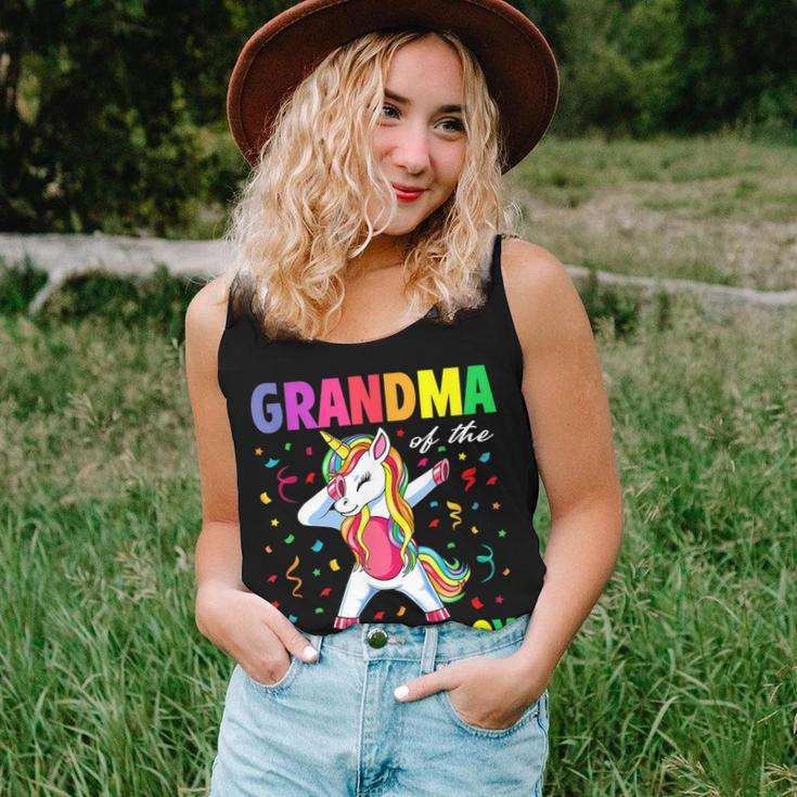 Grandma Of The Birthday Party Gifts Boys Dabbing Unicorn Women Tank Top Basic Casual Daily Weekend Graphic Gifts for Her