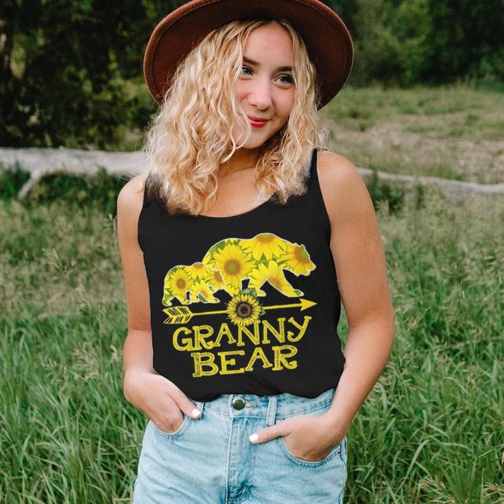 Granny Bear Bear Sunflower Mother Father Gifts Women Tank Top Basic Casual Daily Weekend Graphic Gifts for Her