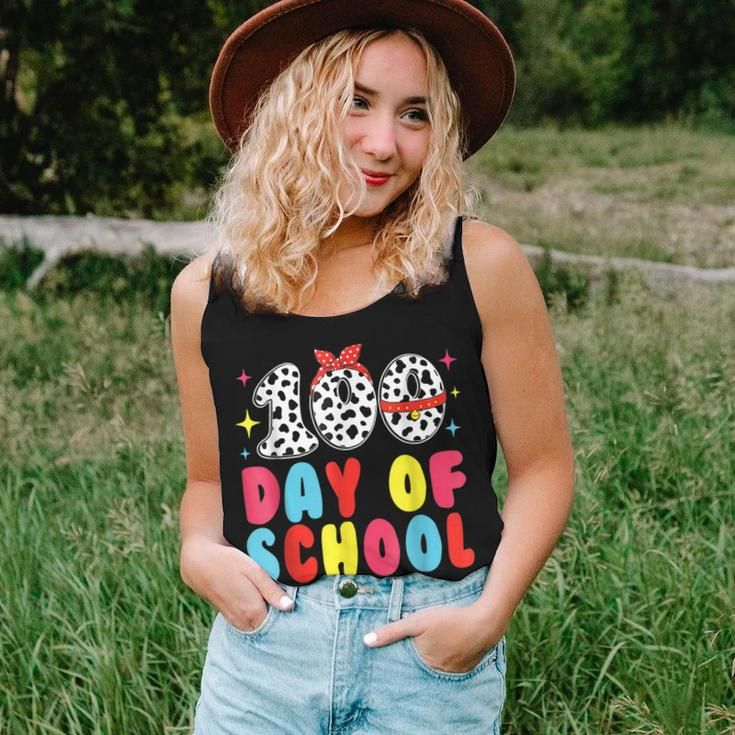 Happy 100 Day Of School Students Kids Dalmatian Dog Teachers Women Tank Top Basic Casual Daily Weekend Graphic Gifts for Her