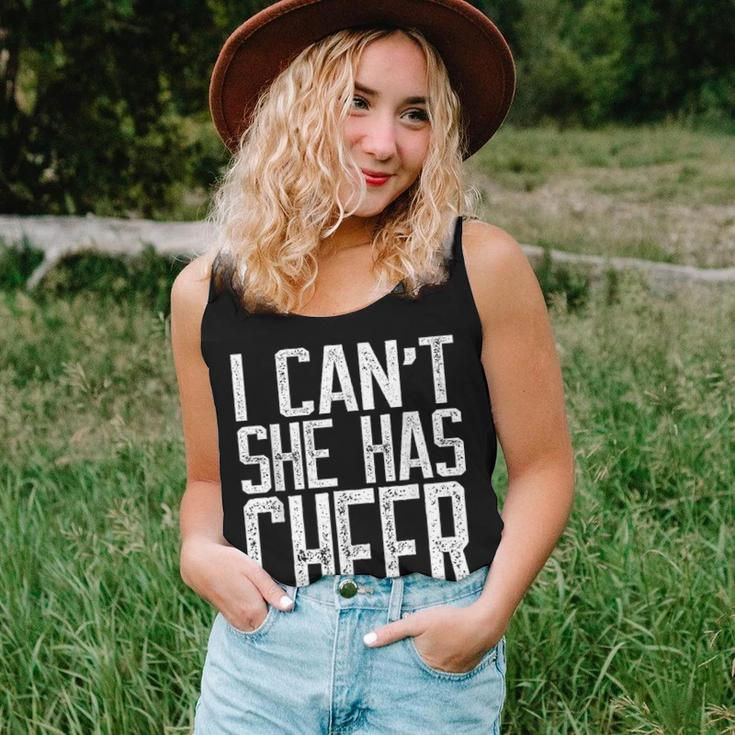 I Cant She Has Cheer Cheerleading Mom Dad Gift V2 Women Tank Top Basic Casual Daily Weekend Graphic Gifts for Her