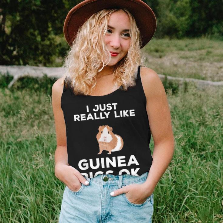 I Just Really Like Guinea Pigs Ok Funny Guinea Mom Themed Women Tank Top Basic Casual Daily Weekend Graphic Gifts for Her