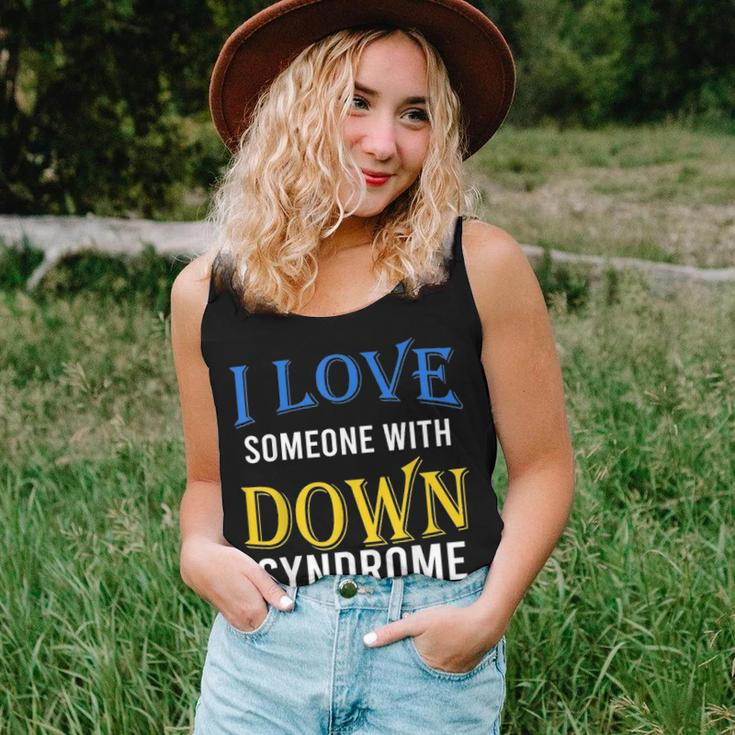 I Love Someone With Down Syndrome Parents Dad Mom Gift Women Tank Top Basic Casual Daily Weekend Graphic Gifts for Her