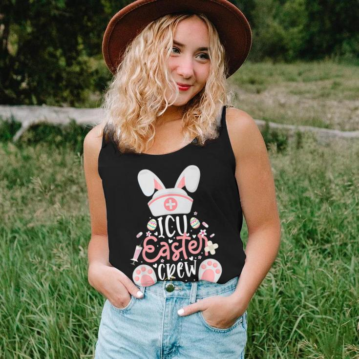Icu Easter Day Nurse Crew Bunny Ears Happy Easter Nursing Women Tank Top Basic Casual Daily Weekend Graphic Gifts for Her