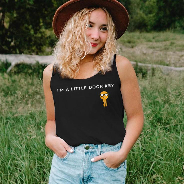Im A Little Door Key Nerdy Bad Dorky Mom Dad Funny Costume Women Tank Top Basic Casual Daily Weekend Graphic Gifts for Her