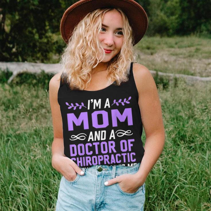 Im A Mom & Doctor Of Chiropractic Nothing Scares Me Women Tank Top Basic Casual Daily Weekend Graphic Gifts for Her
