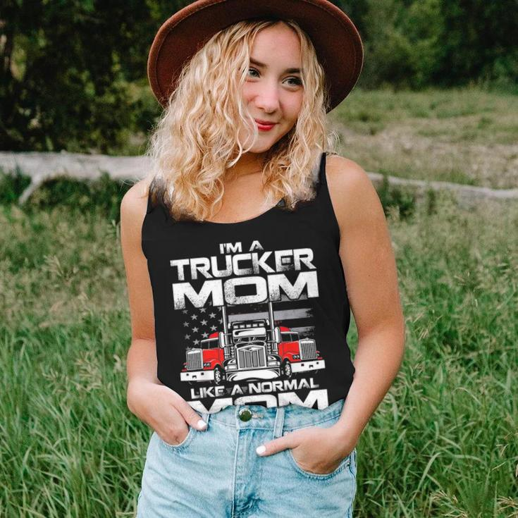 Im A Trucker Mom Like A Normal Mom Only Way Cooler Women Tank Top Basic Casual Daily Weekend Graphic Gifts for Her