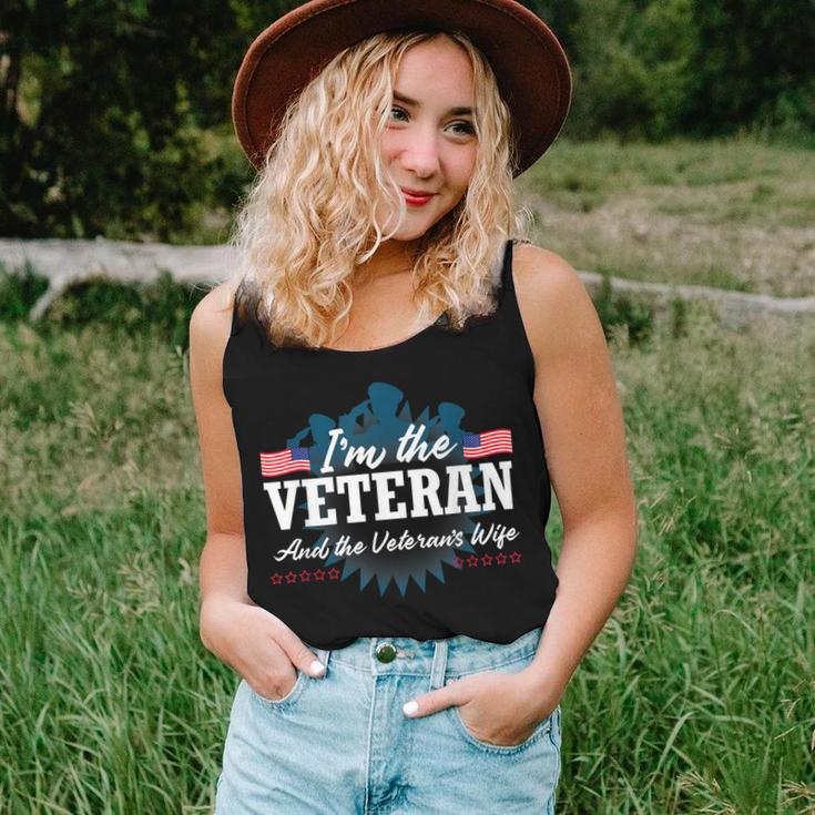 Im The Veteran And The Veterans Wife Veterans Day Women Tank Top Basic Casual Daily Weekend Graphic Gifts for Her