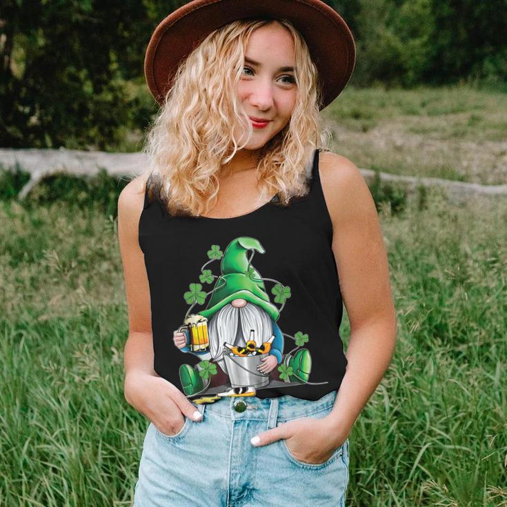 Irish Gnome Drink Beer Lucky Shamrock Gnome St Patricks Day V2 Women Tank Top Basic Casual Daily Weekend Graphic Gifts for Her