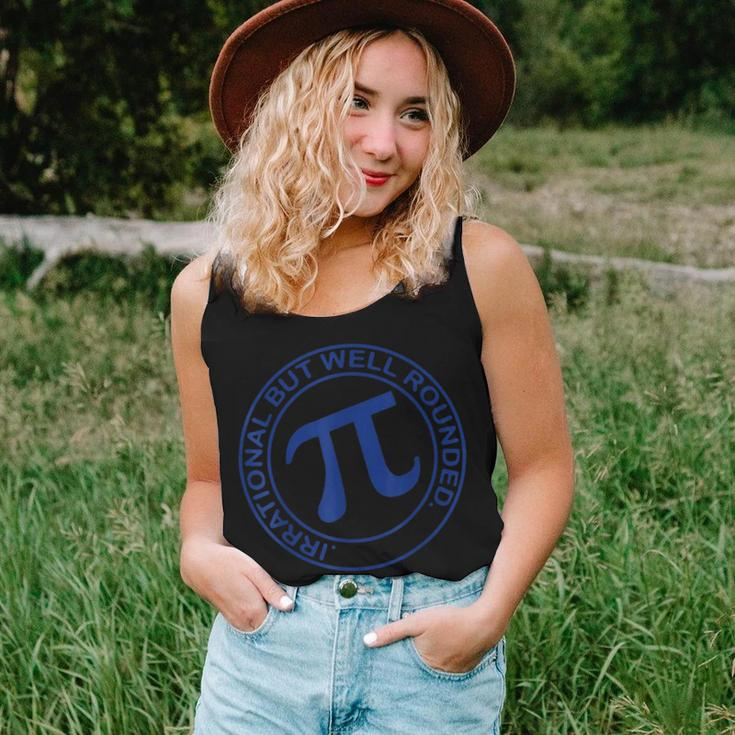 Irrational But Well Rounded Funny Pi Day Maths Teacher Women Tank Top Basic Casual Daily Weekend Graphic Gifts for Her
