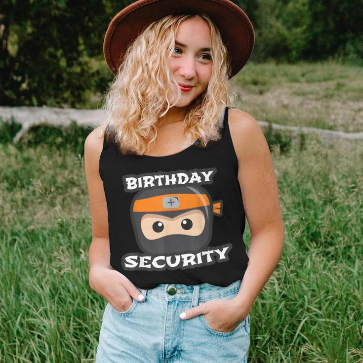 Kids Birthday Security Ninja Squad Mom Dad Siblings Clan Women Tank Top Gifts for Her