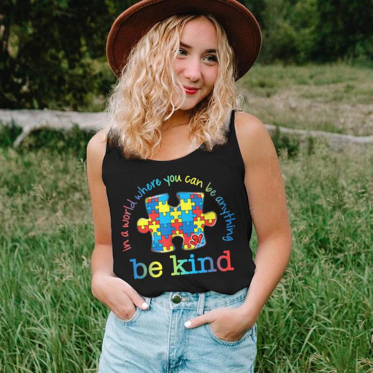Be Kind Autism Awareness Puzzle Rainbow Choose Kindness Women Tank Top Gifts for Her