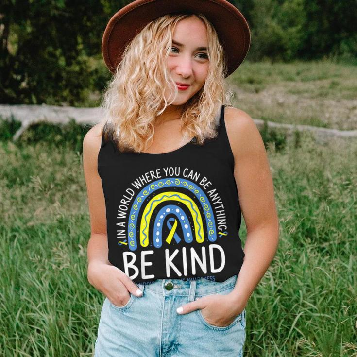 Be Kind Rainbow World Down Syndrome Awareness Day Women Tank Top Gifts for Her