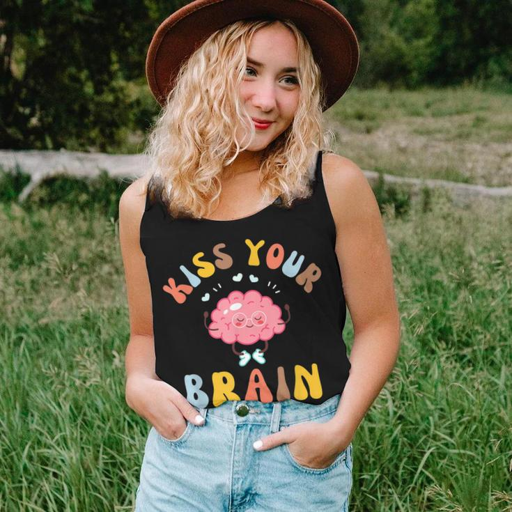 Kiss Your Brain Sped Teacher Appreciation Back To School Women Tank Top Basic Casual Daily Weekend Graphic Gifts for Her