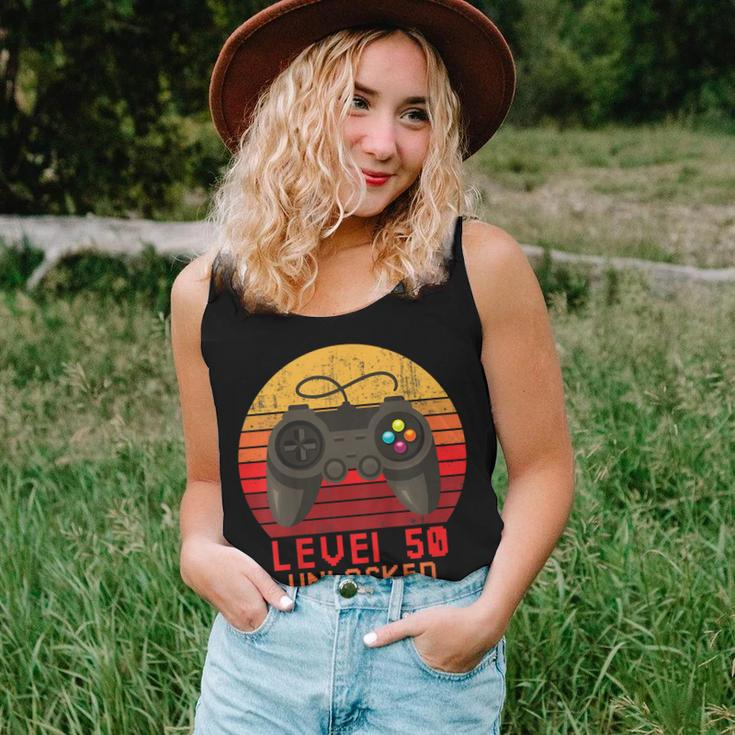 Level 50 UnlockedShirt Video Gamer 50Th Birthday Women Tank Top Gifts for Her