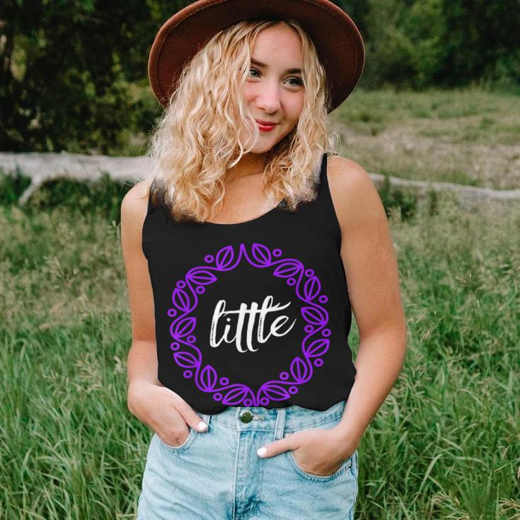 Little Sorority Sister Purple And White Women Tank Top Gifts for Her