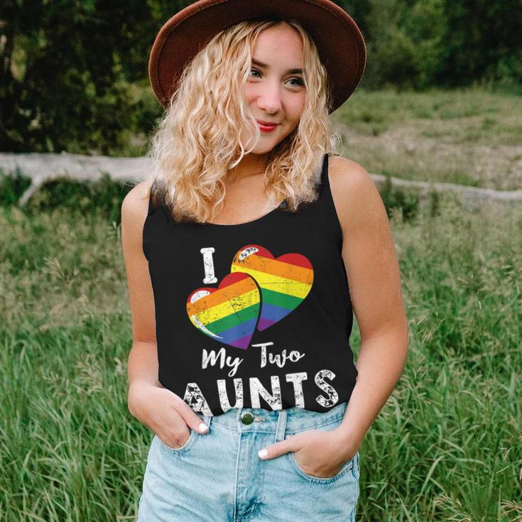 I Love My Two Aunts Lgbt Gay Lesbian Pride Women Tank Top Gifts for Her