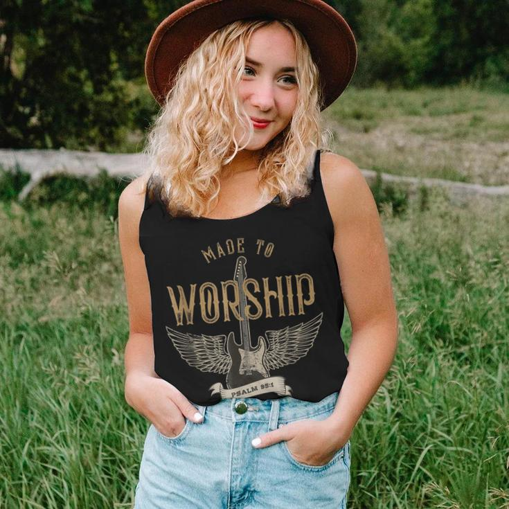 Made To Worship Psalm 95 1 Christian Worship Bible Verse Women Tank Top Gifts for Her