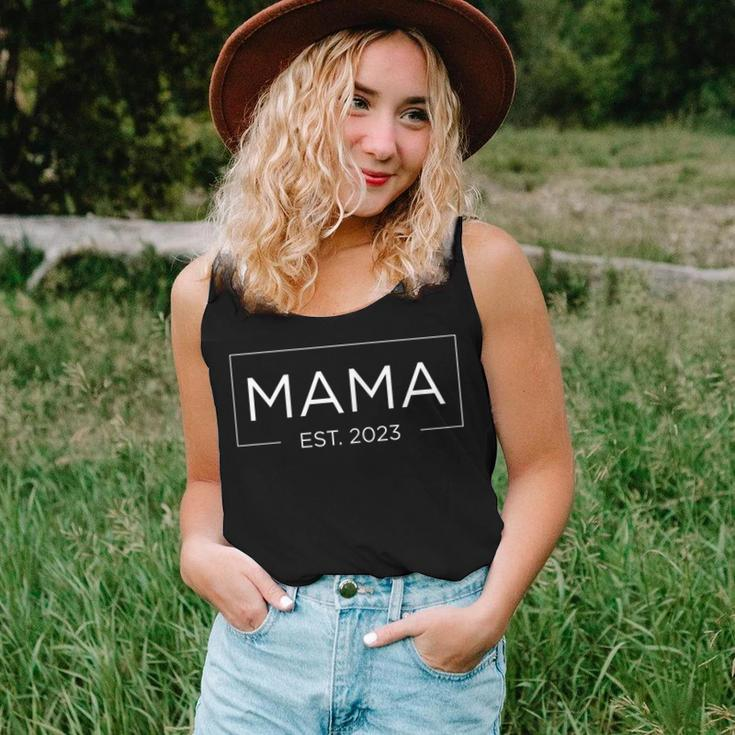 Womens Mama Est 2023 New Mom Pregnancy 2023 Women Tank Top Gifts for Her