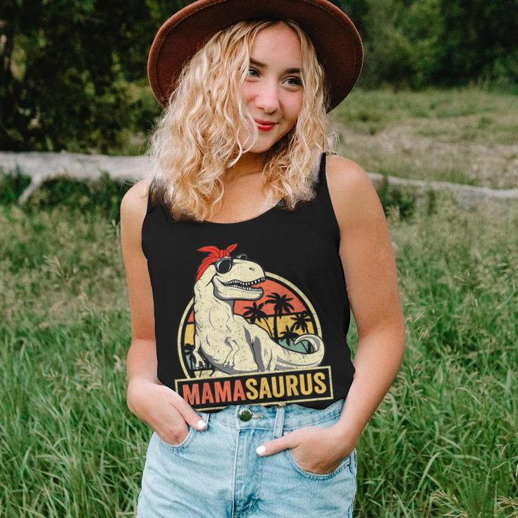 MamasaurusRex Dinosaur Mama Saurus Family Matching Women Women Tank Top Gifts for Her
