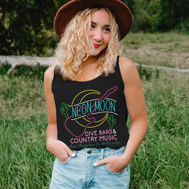 Moon Western Cactus Dive Bars & Country Music 80S 90S Women Tank Top Gifts for Her
