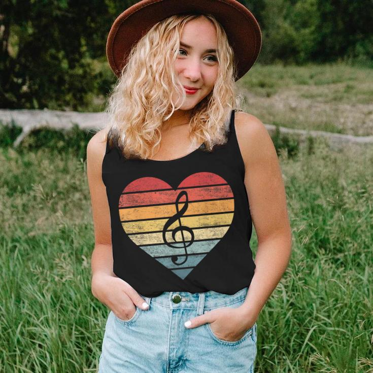 Music Teacher Gifts Retro Sunset Note Music School Musician Women Tank Top Basic Casual Daily Weekend Graphic Gifts for Her