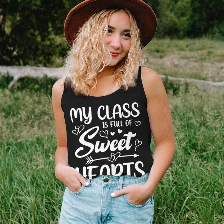 My Class Is Full Of Sweethearts Teacher Valentines Day Gifts Women Tank Top Basic Casual Daily Weekend Graphic Gifts for Her
