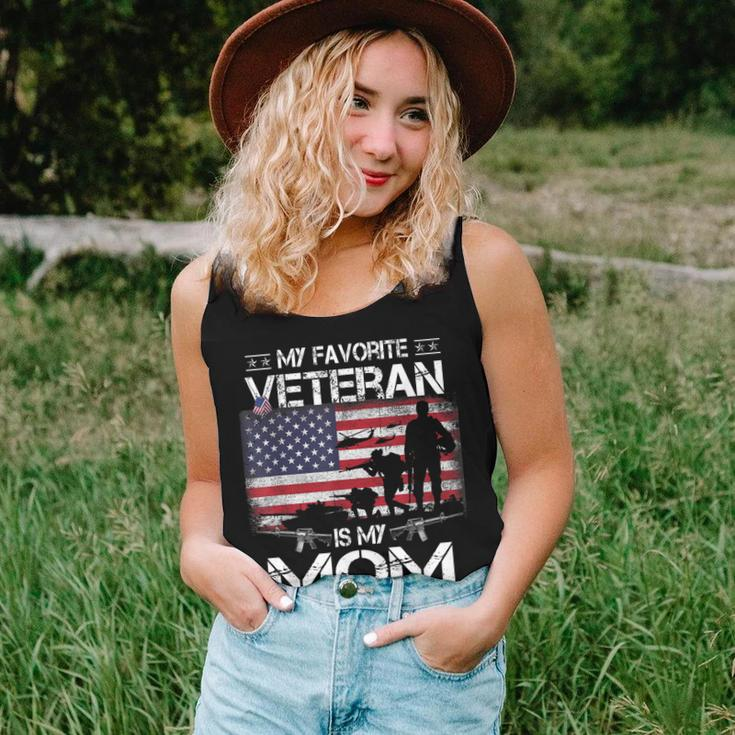 My Favorite Veteran Is My Mom - Flag Mother Veterans Day Women Tank Top Basic Casual Daily Weekend Graphic Gifts for Her
