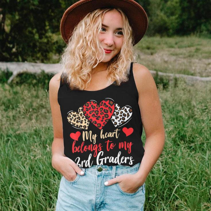 My Heart Belongs To Grader Valentines Day 3Rd Grade Teacher Women Tank Top Basic Casual Daily Weekend Graphic Gifts for Her
